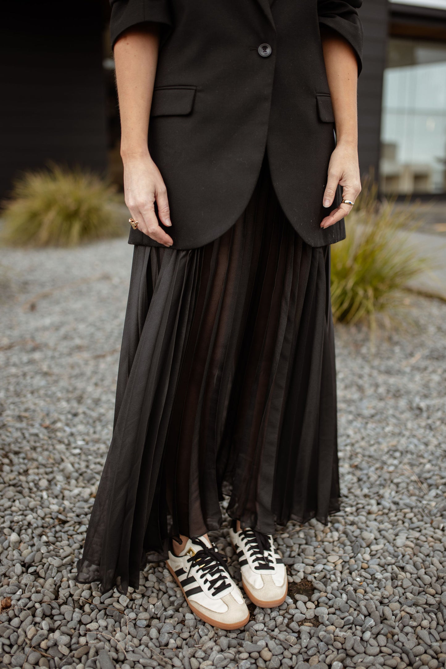 Lennox Pleated Skirt Black
