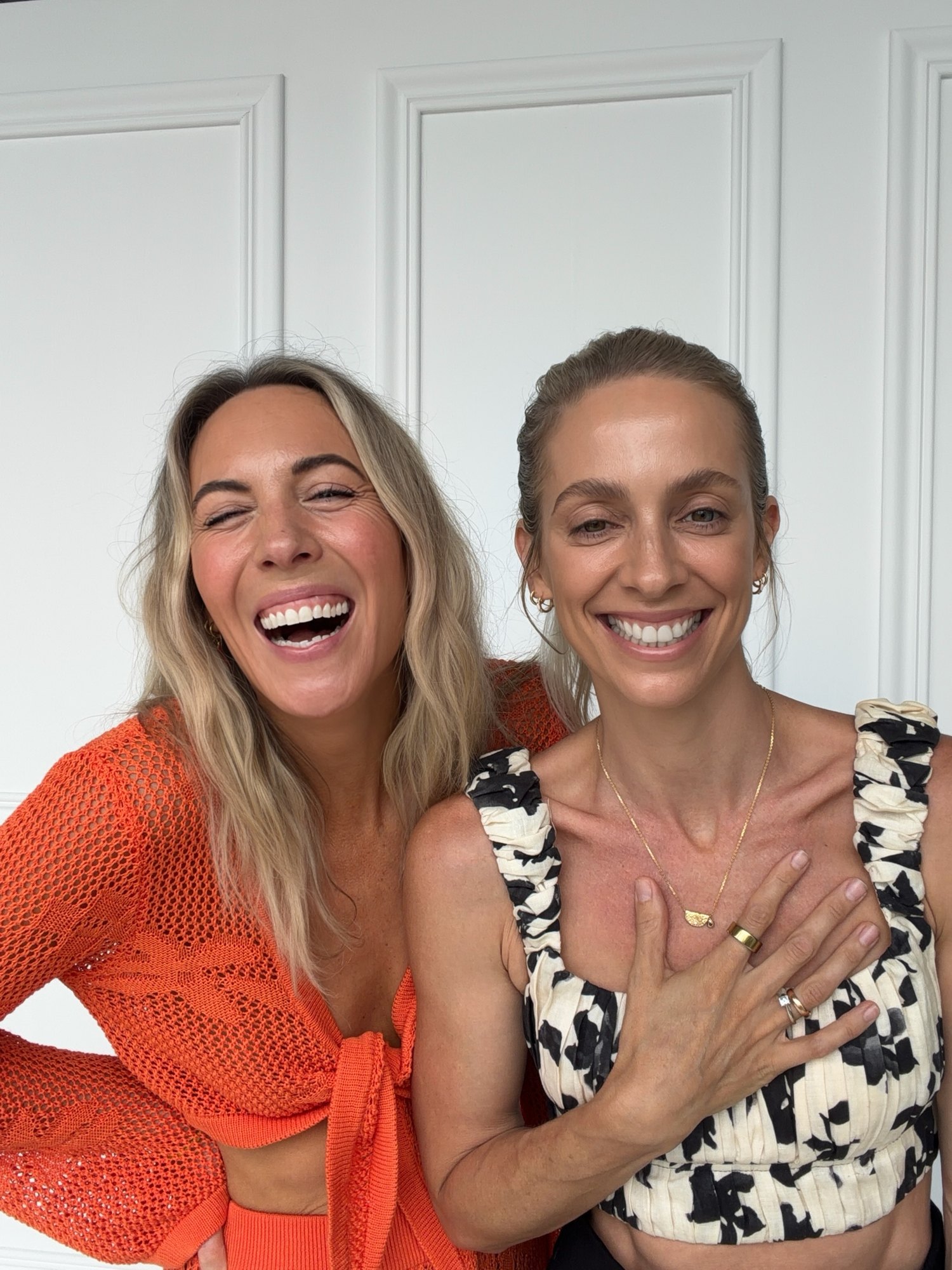 Amy and Tory laughing together