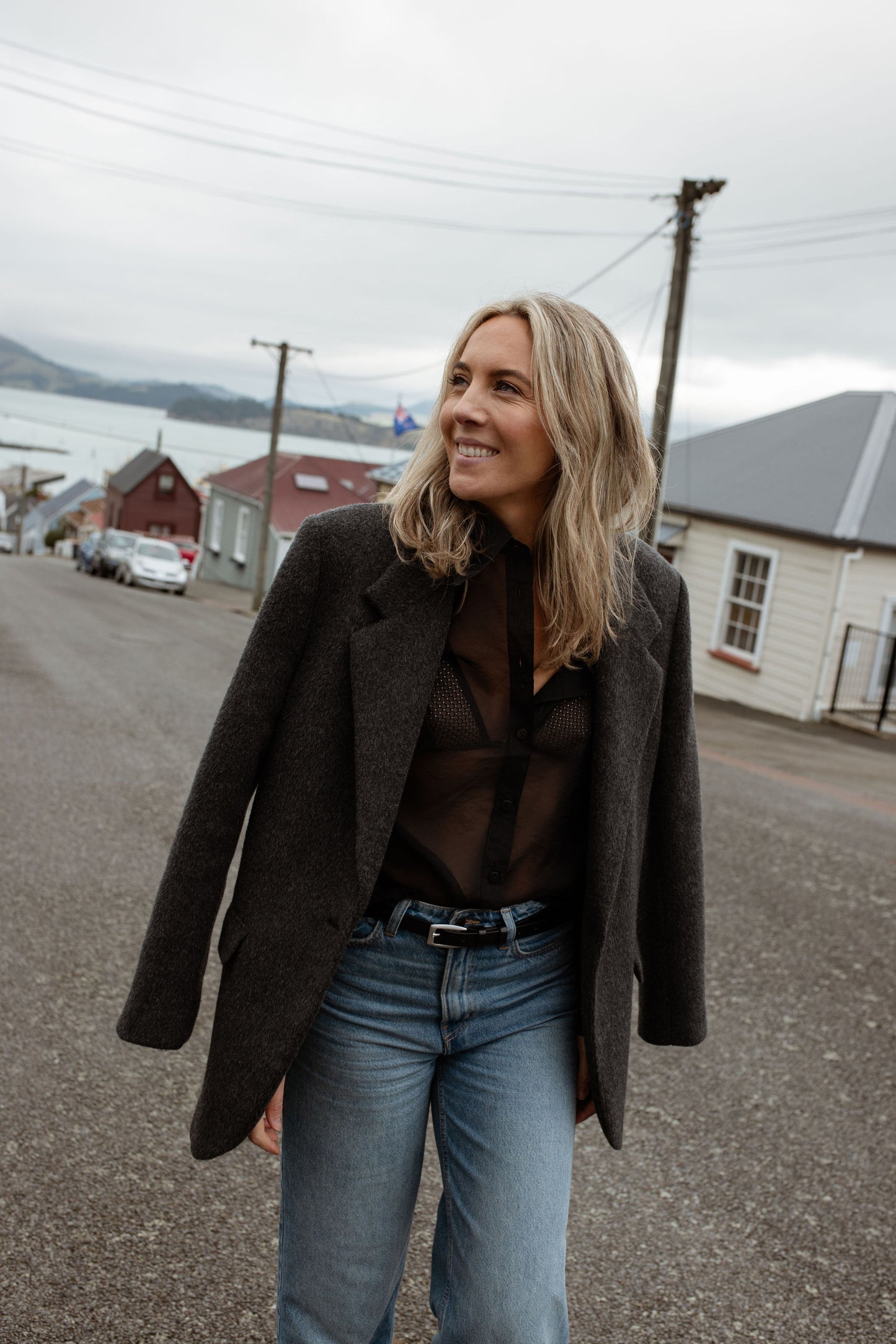 Ziggy Blazer Coat Grey