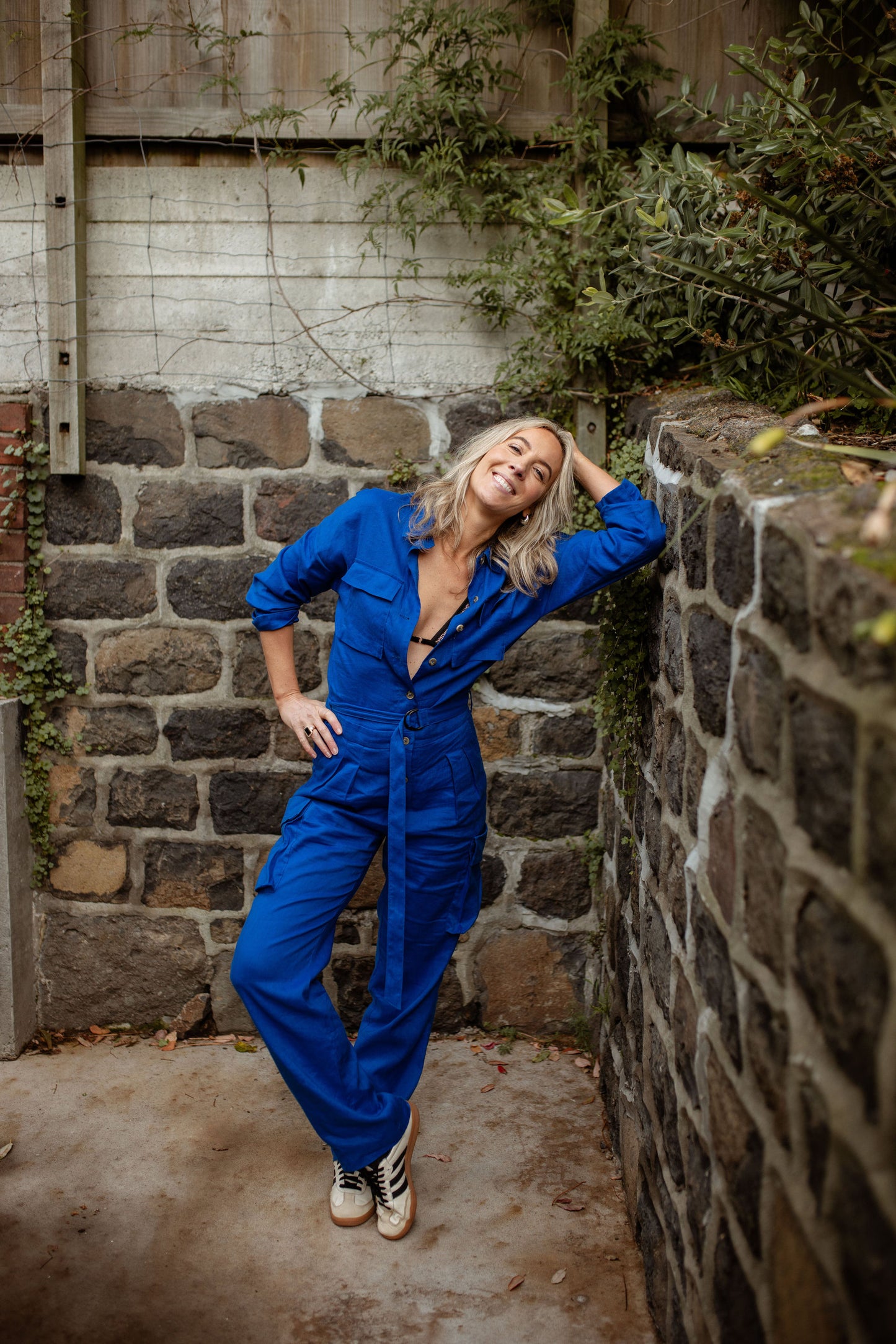 Aggie Jumpsuit Electric Blue