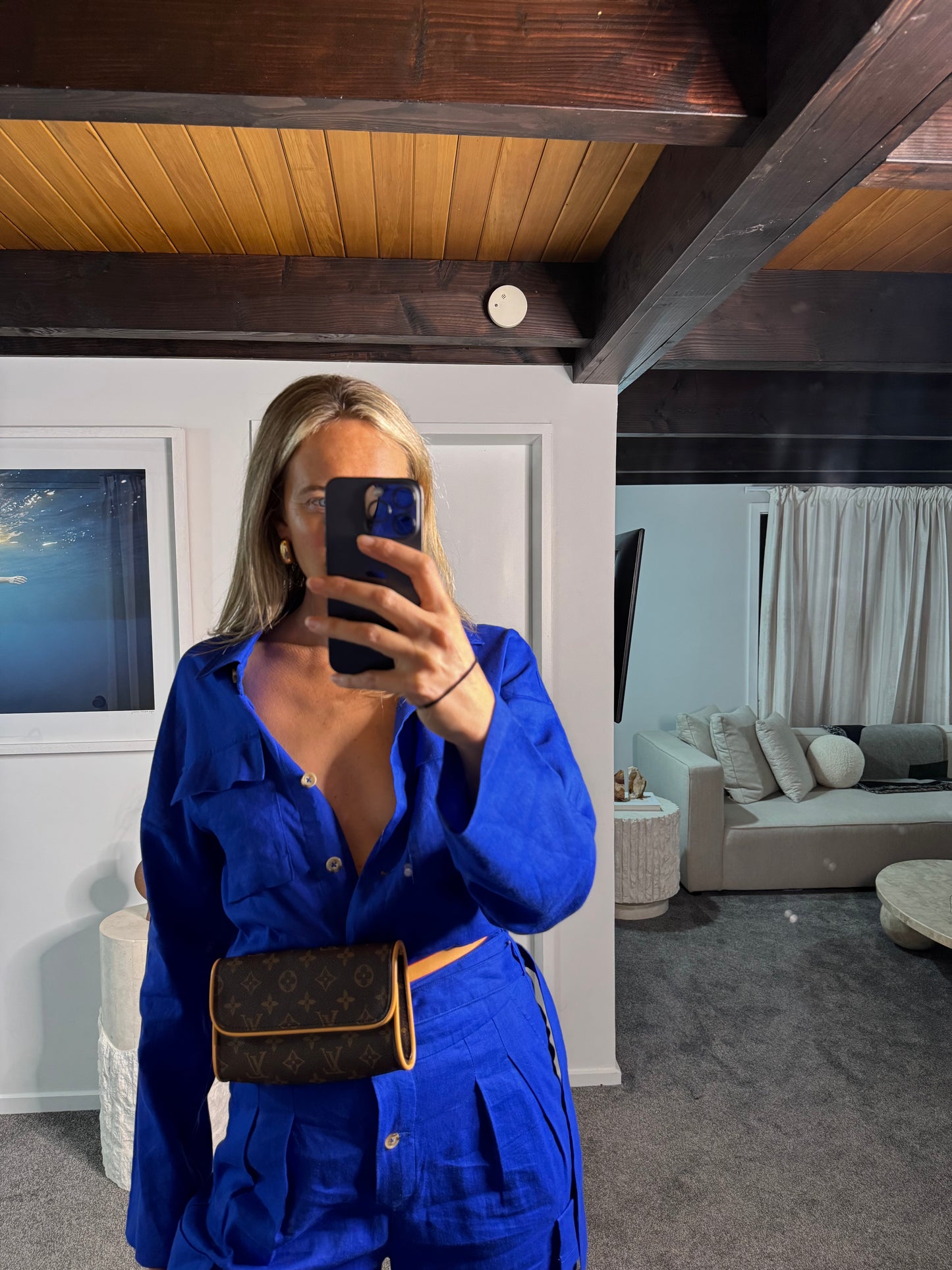 Aggie Jumpsuit Electric Blue
