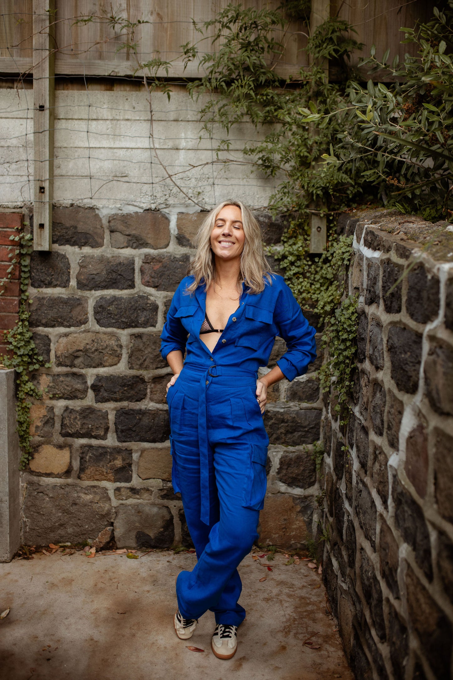 Aggie Jumpsuit Electric Blue