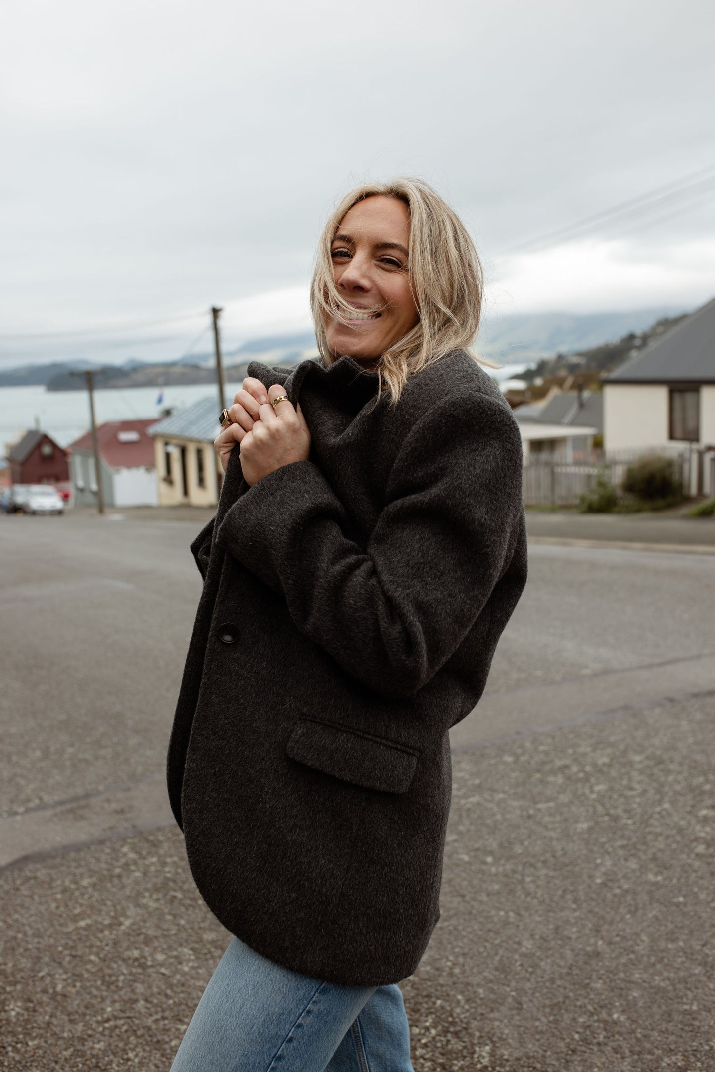 Ziggy Blazer Coat Grey