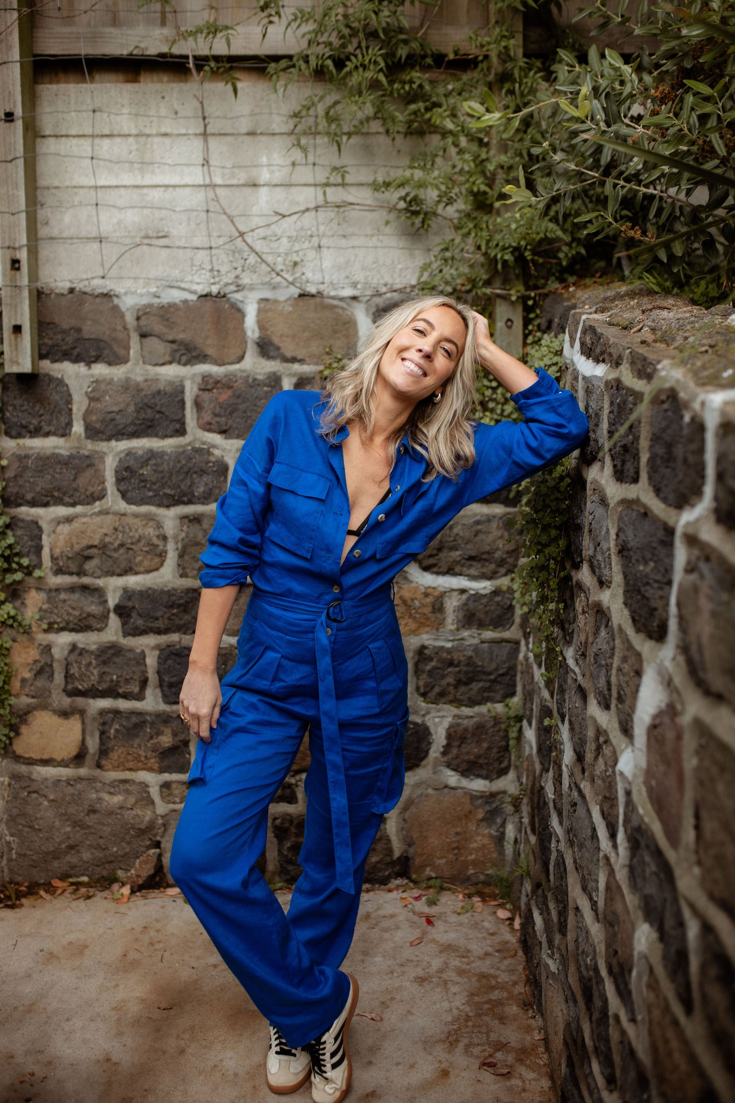 Aggie Jumpsuit Electric Blue