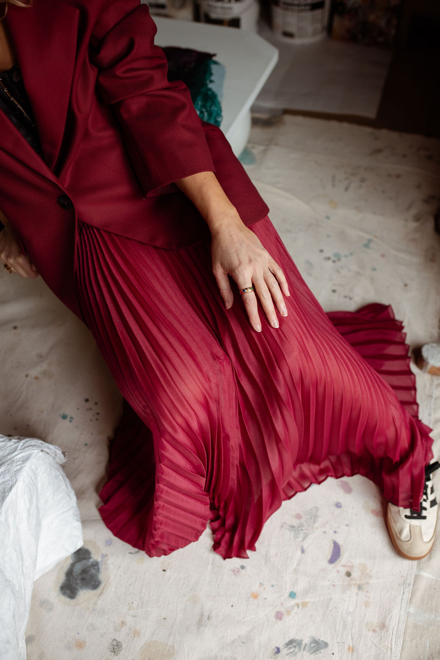 Lennox Pleated Skirt Port