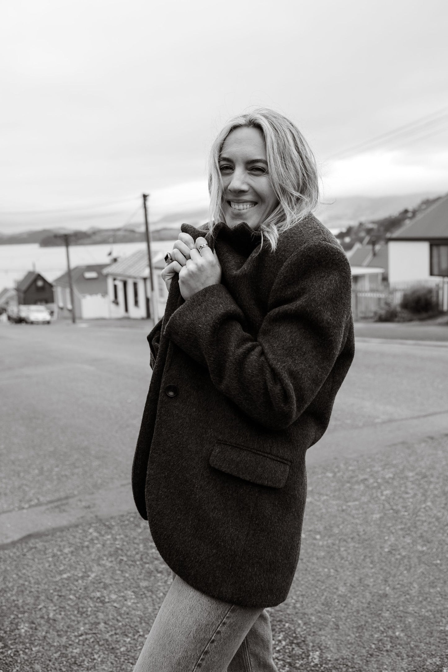 Ziggy Blazer Coat Grey