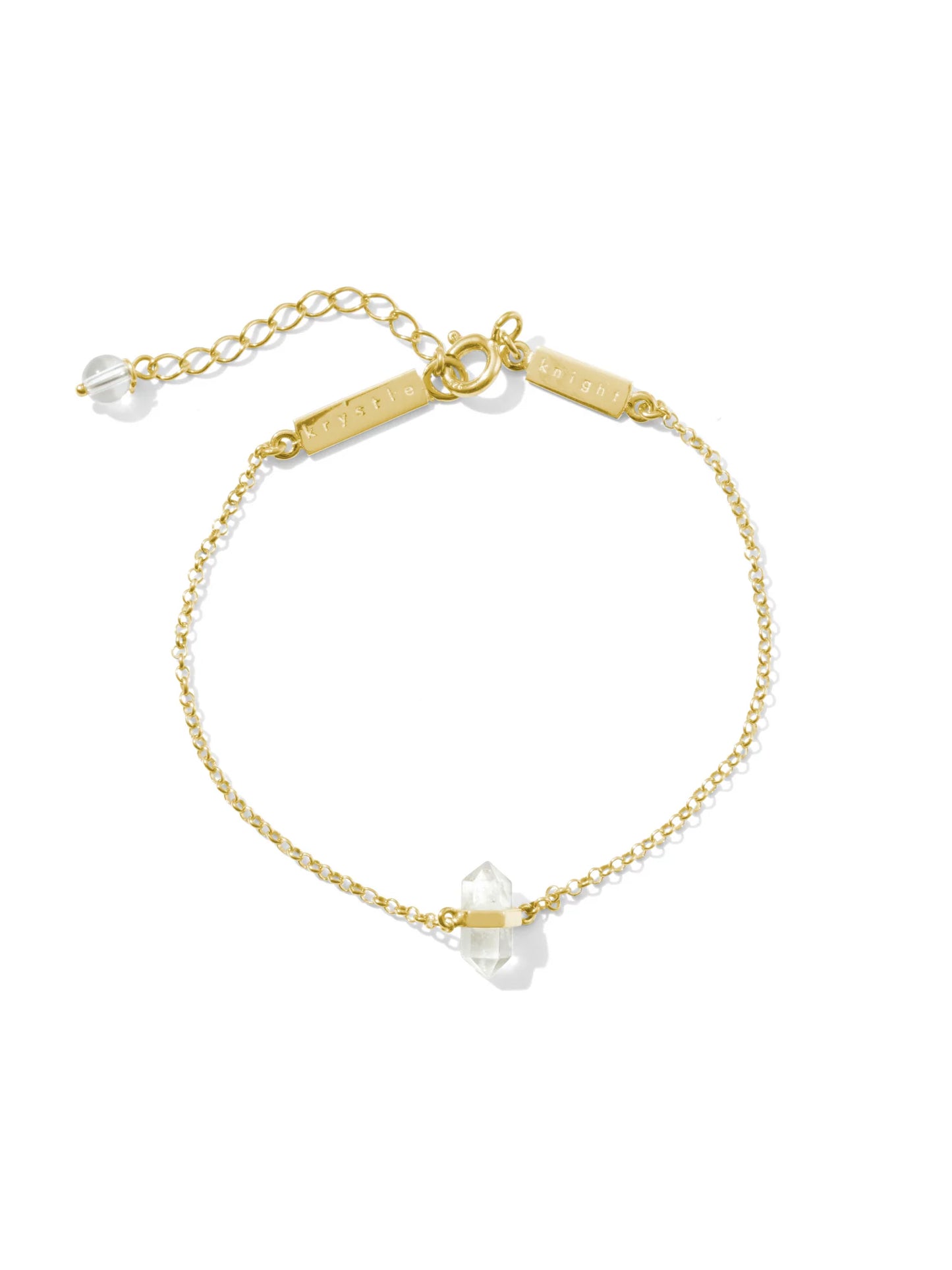 Calming quartz bracelet | clear quartz 12k Gold Plated